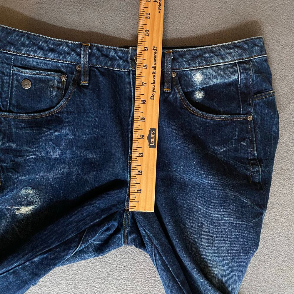 G Star Arc 3D Low Boyfriend Restored Denim Jean Womens 28 Raw Hems Distressed - Picture 8 of 16